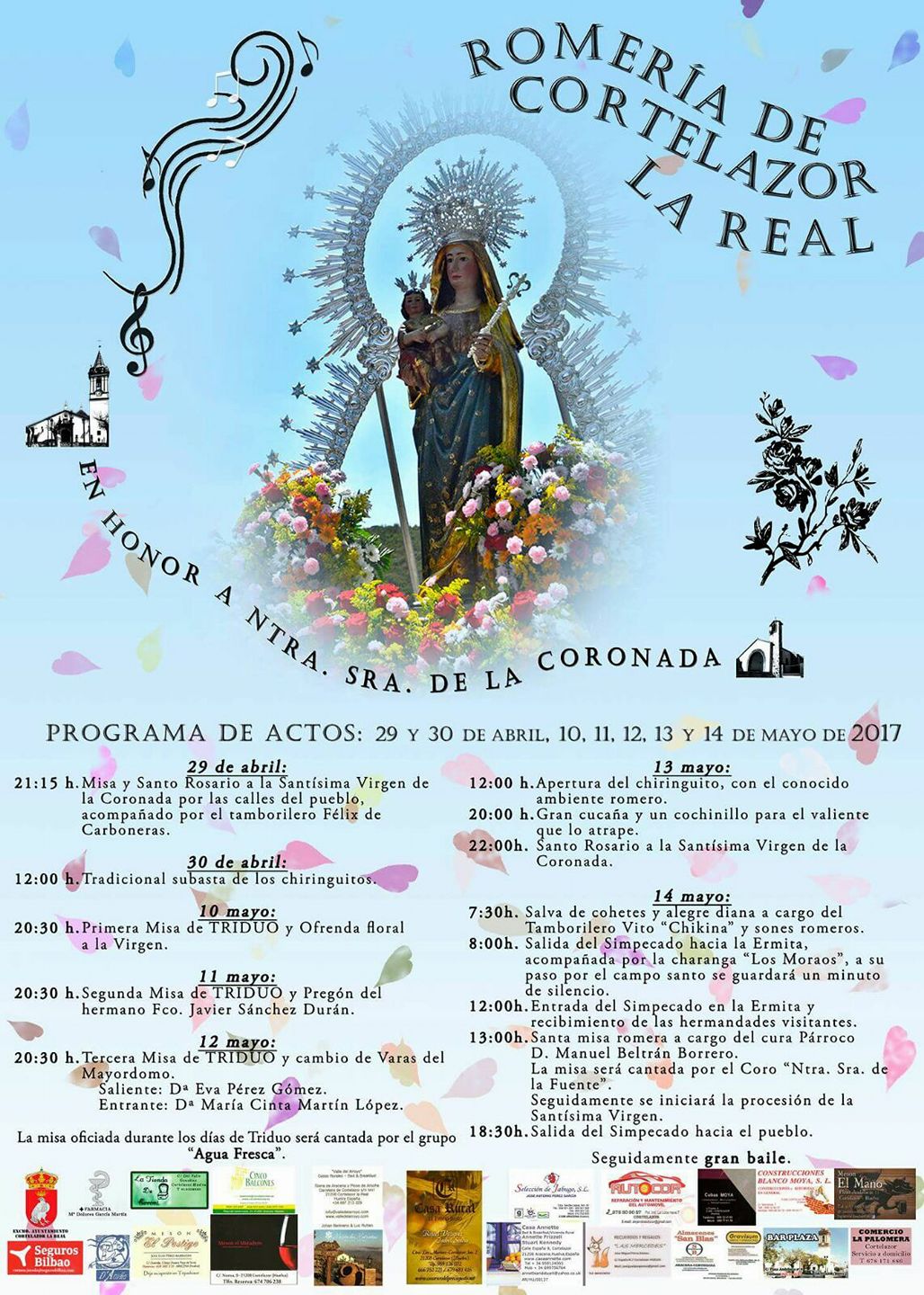 Romería en honor de la Virgen de la Coronada  